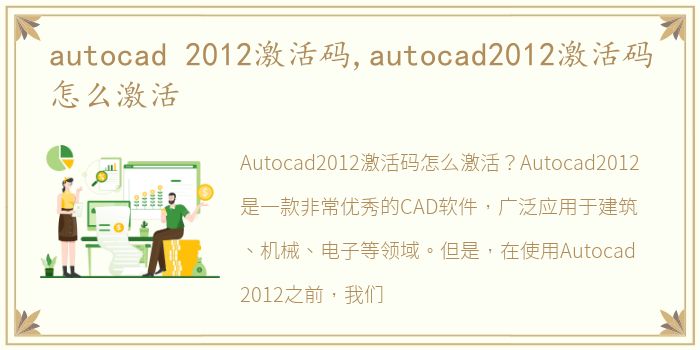 autocad 2012激活码,autocad2012激活码怎么激活