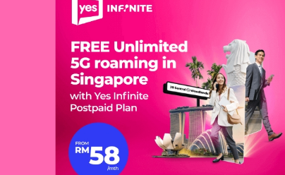 Yes5G通过无限后付费套餐在新加坡提供免费无限制5G漫游