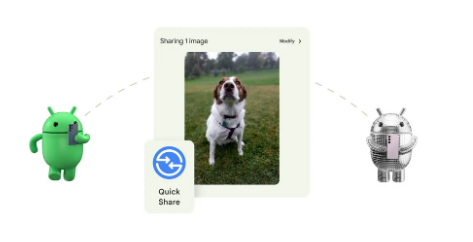 三星和谷歌的QuickShare开始出现在Pixel设备上