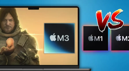 MacBookAirM3 M2 M1游戏性能比较
