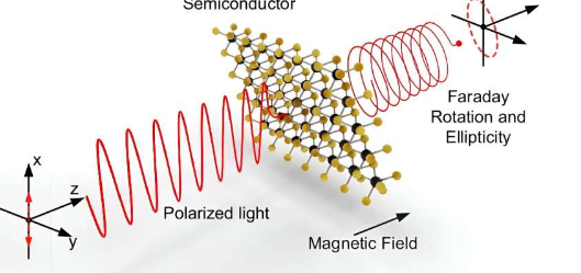 研究表明超薄二维材料可以旋转可见光的偏振